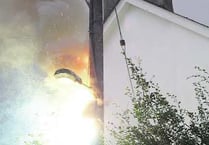 Pole fire pyrotechnics