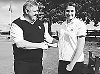 Bridie plays beautifully for  county Stableford bronze