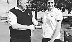 Bridie plays beautifully for  county Stableford bronze
