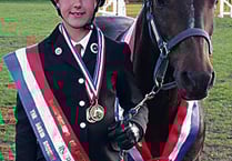 Showjumper Jessica takes double gold at nationals