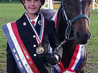 Showjumper Jessica takes double gold at nationals