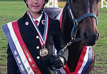 Showjumper Jessica takes double gold at nationals