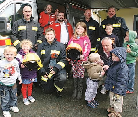 All hands on pumps at fire station open day