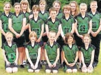 North Tawton netballers in new kit