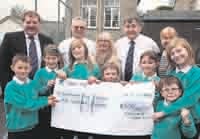 Lodging a cheque for play fund at school