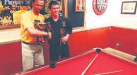Pool players rack them up for hospice