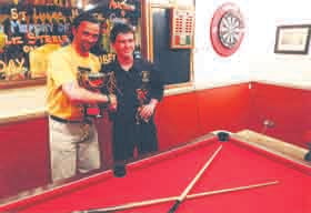 Pool players rack them up for hospice