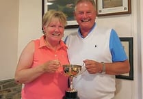Dave and Peggy top in Tavistock mixed pairs