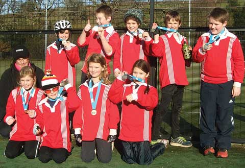 Close call in cyclo cross