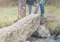 New moorland clapper  bridge finally installed