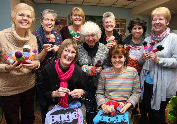Group Of People Knitting