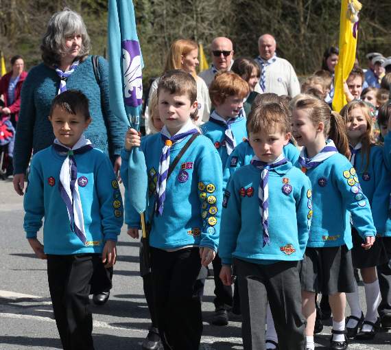 Scout groups parade in Tavistock to honour patron saint St George