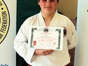 Rowan makes dan grade