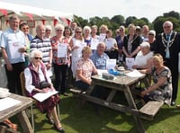 Volunteers from number of charities celebrate their efforts at Lydford Gorge