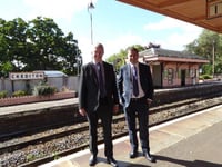 Mel Stride MP discusses potential rail service with leader of Mid Devon District Council