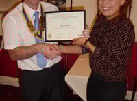 Rotary Youth Leadership Award for Yelverton's Ines Beveridge