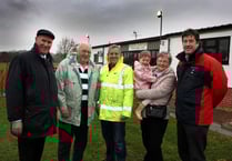 Air ambulance landing lights installed at North Tawton rugby pitch