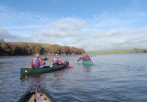 Sports students on canoe adventure