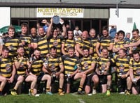 Celebrations for North Tawton in plate