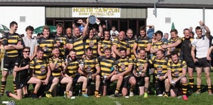 Celebrations for North Tawton in plate