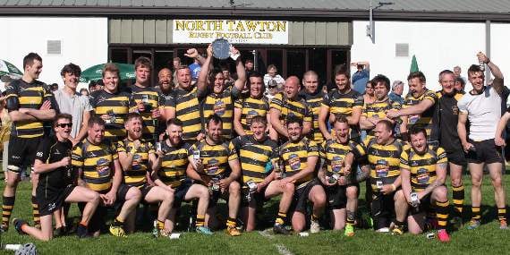 Celebrations for North Tawton in plate