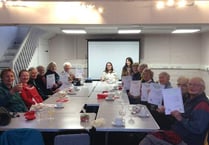 Eleven volunteers give nearly 200 years of service to Oxfam in Okehampton