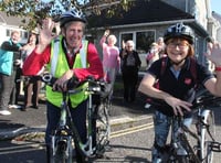 Tavistock's Mary Budge and Pam Smith cycle to Saltram House and back for charity