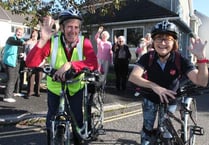 Tavistock's Mary Budge and Pam Smith cycle to Saltram House and back for charity