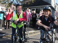 Tavistock's Mary Budge and Pam Smith cycle to Saltram House and back for charity