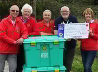 Tavistock Lions donates £1,182 to Tavistock Rotary Club for ShelterBox