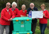 Tavistock Lions donates £1,182 to Tavistock Rotary Club for ShelterBox