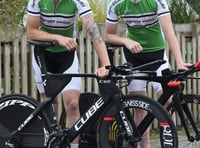Cyclists Andrew and Josh up for ‘two-up’