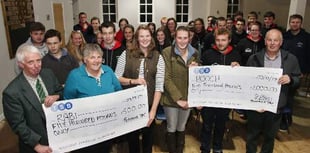 Tavistock Young Farmers give £2,500 to charities from dung sale