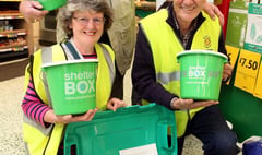 Tavistock Rotary Club raise £1,300 for ShelterBox with collection at Morrisons