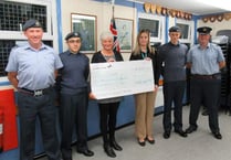 Okehampton Air Cadets raise more than £2,000 for Hospiscare in memory of Jennifer Bourne