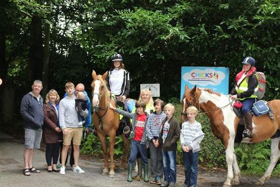 Horseriding pair’s epic journey for CHICKS