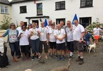 Northlew pub punters taking on marathon hike for charity
