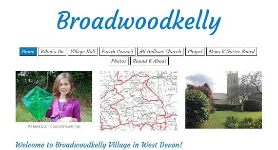 Broadwoodkelly launches village website | tavistock-today.co.uk 