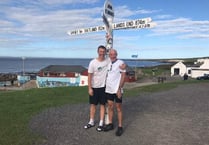 Father and son complete charity cycle