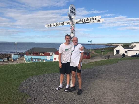 Father and son complete charity cycle