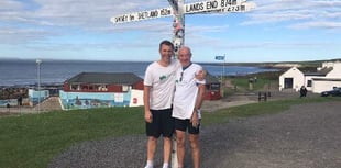 Father and son complete charity cycle