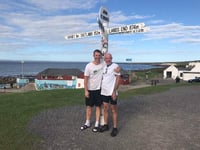Father and son complete charity cycle