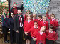 Garden area at Lamerton Primary School is completed