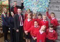 Garden area at Lamerton Primary School is completed