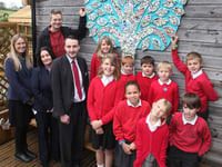 Garden area at Lamerton Primary School is completed