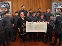 Okehampton Air Cadets receive £500 to go towards new flight simulator