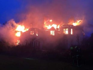 Grade II-listed thatched house at Clannaborough gutted by fire