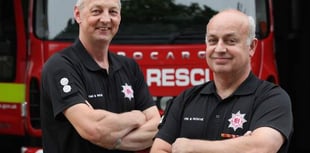Hatherleigh firefighters Kevin and Terry notch up 70 years of service