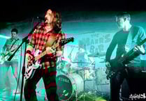 Faux Fighters replicating high energy at Tavistock Wharf on May 12