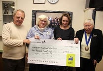 Okehampton United Charities support Okehampton Excelsior Silver Band